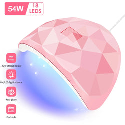 CNHIDS LED Nail Dryer Lamp For Nails 18 UV Lamp Beads Drying All Gel Polish USB Charge Professional Manicure Nail Lamp Equipment