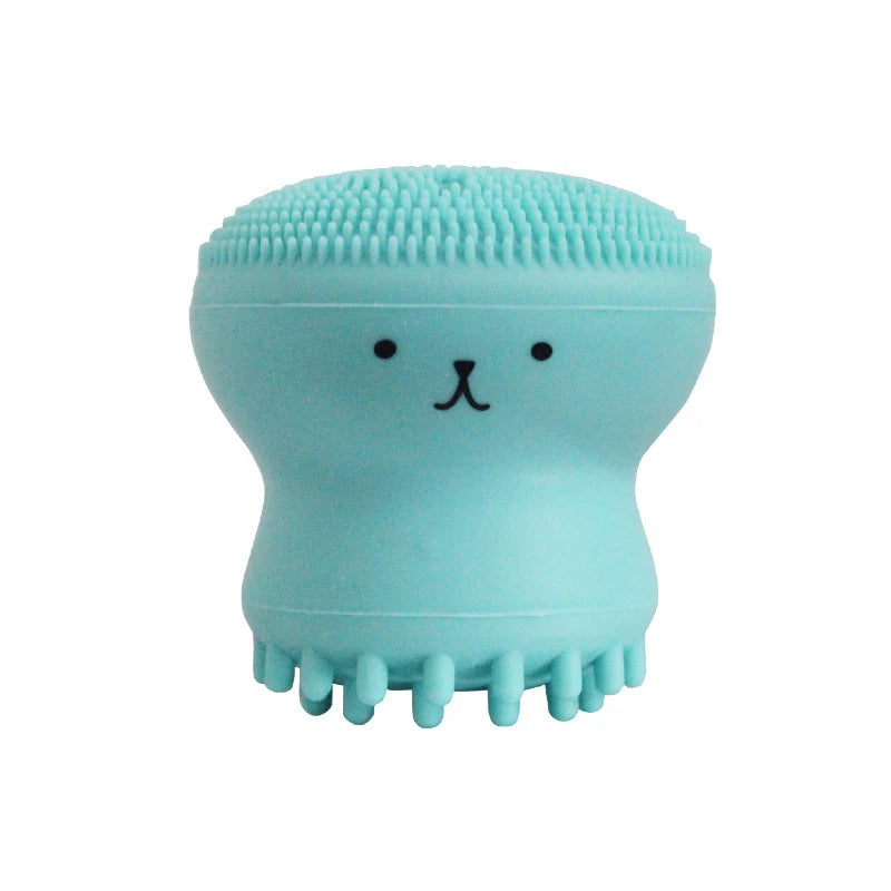 Silicone Face Cleansing Brush Facial Octopus Shape Deep Pore Exfoliating Blackhead Face Scrub Washing Brush Makeup Tool