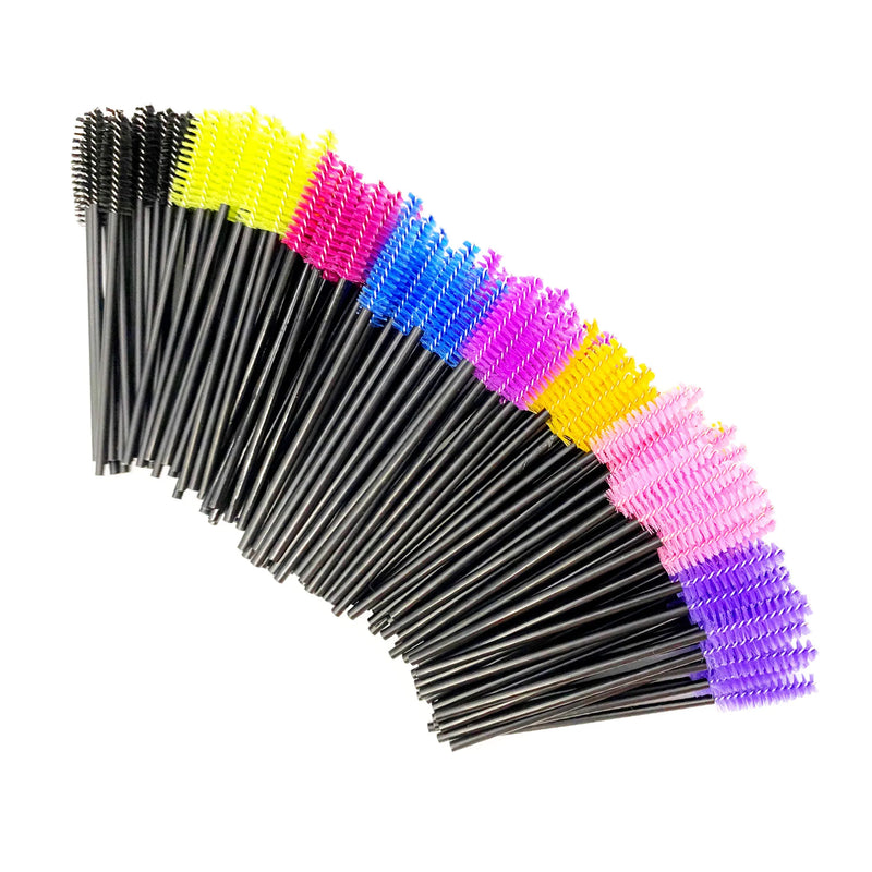 50pcs Mascara Wand Applicator Spoolers Eye Lashes Cosmetic Brushes Set Makeup Tools Eyelash Extension Disposable Eyebrow Brush