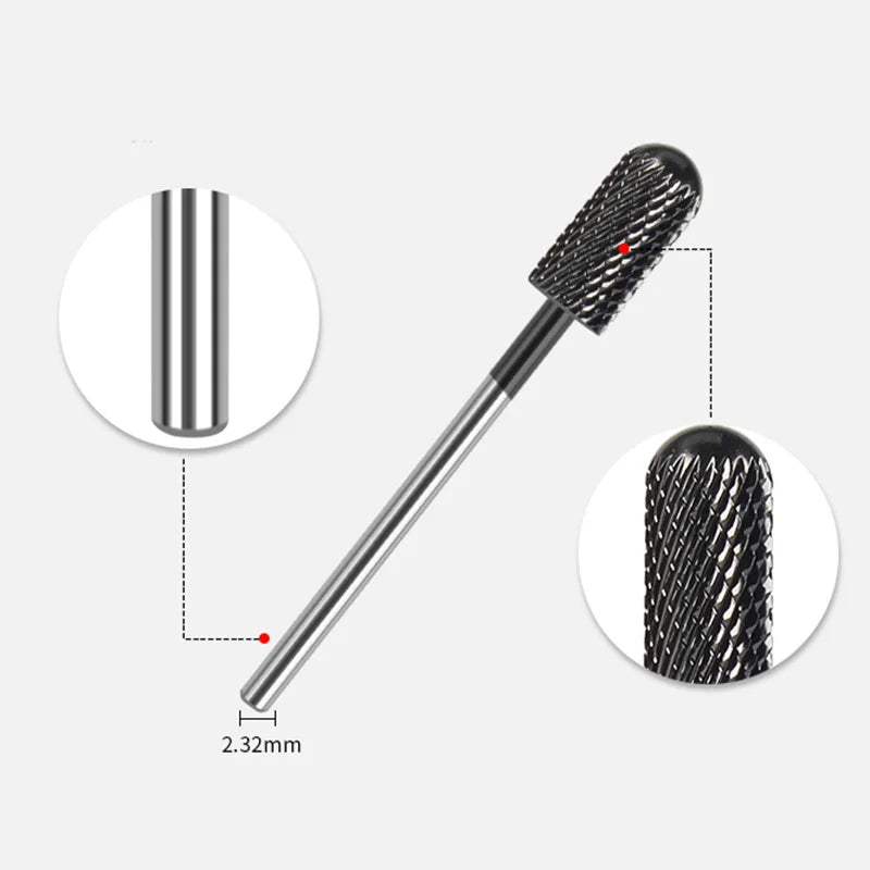 Tungsten Carbide Nail Drill Bit Milling Cutter Burrs Electric Nail Drill Bit Cuticle Clean Tools For Manicure Drill & Accessory