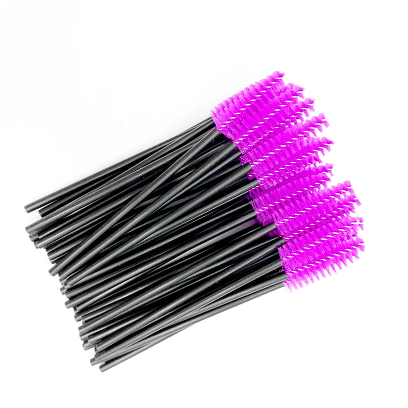 50pcs Mascara Wand Applicator Spoolers Eye Lashes Cosmetic Brushes Set Makeup Tools Eyelash Extension Disposable Eyebrow Brush