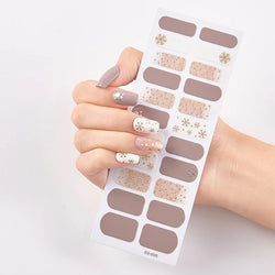 New Year Snow Flakes Nail Polish Sticker DIY Designer Nail Decor Sticker  Nail Art Decoration Christmas Nail Sticker Set for Her