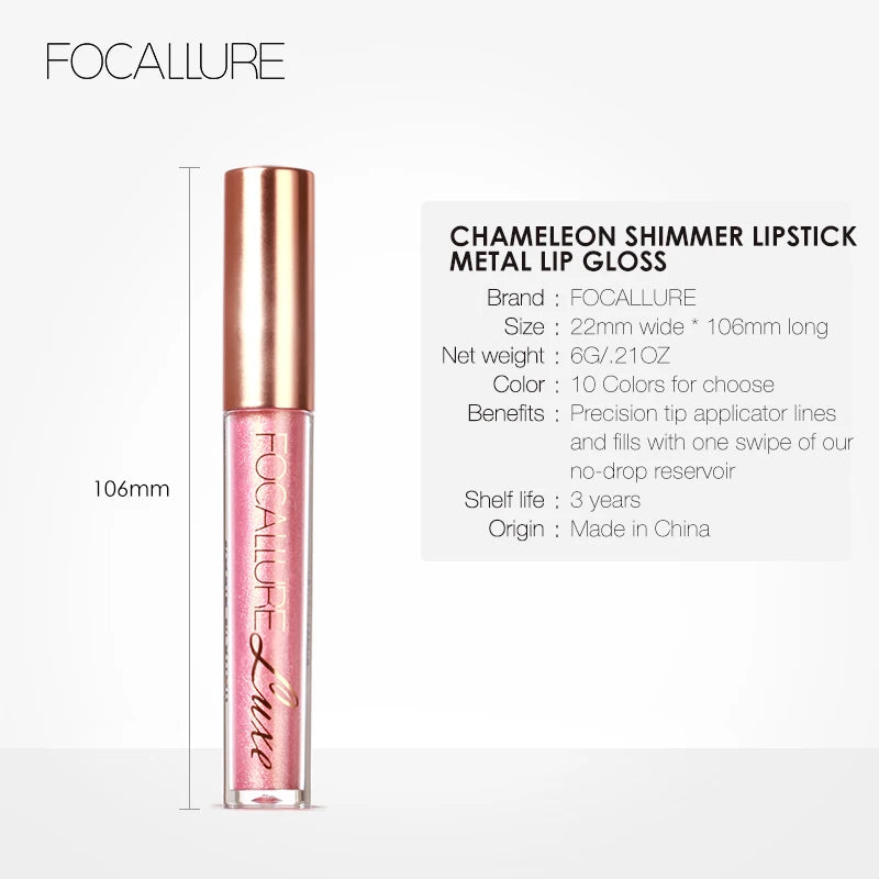 FOCALLURE Waterproof Liquid Lipstick Batom Red Velvet Lip Tint Brown Nude Matte Colourful Lipstick Makeup Cosmetics Maquiagem