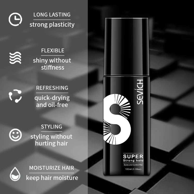 Hair Water Spray for Hair Fiber Hair Thickening Fixing Spray 100 ML sevich Hold Spray for man and women hairstyle