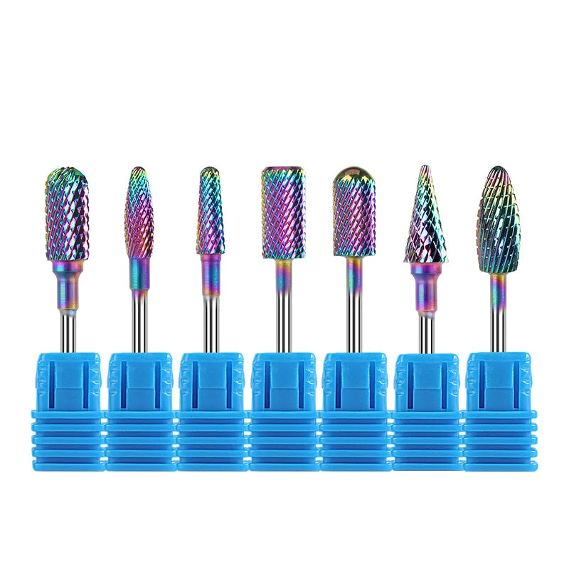 Tungsten Carbide Nail Drill Bit Milling Cutter Burrs Electric Nail Drill Bit Cuticle Clean Tools For Manicure Drill & Accessory