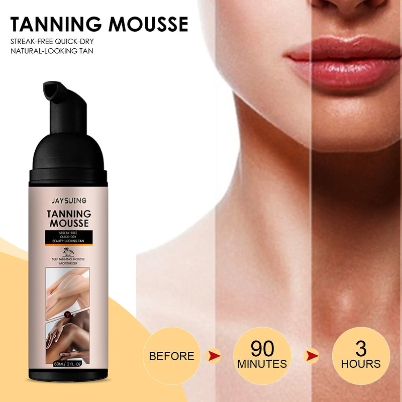 Tanning Cream Fake Tan Sunless Brown Body Boosting Bronzing Skin Shine Protect Sunbathing Moisturiser Natural Self Tanner Mousse