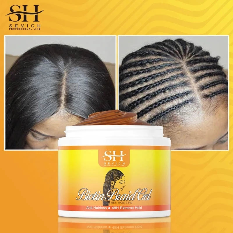 Chebe New Set African Traction Alopecia Treatment Crazy Hair Growth Oil Spray Edge Control Hair Styling Braiding Gel Wax Sevich