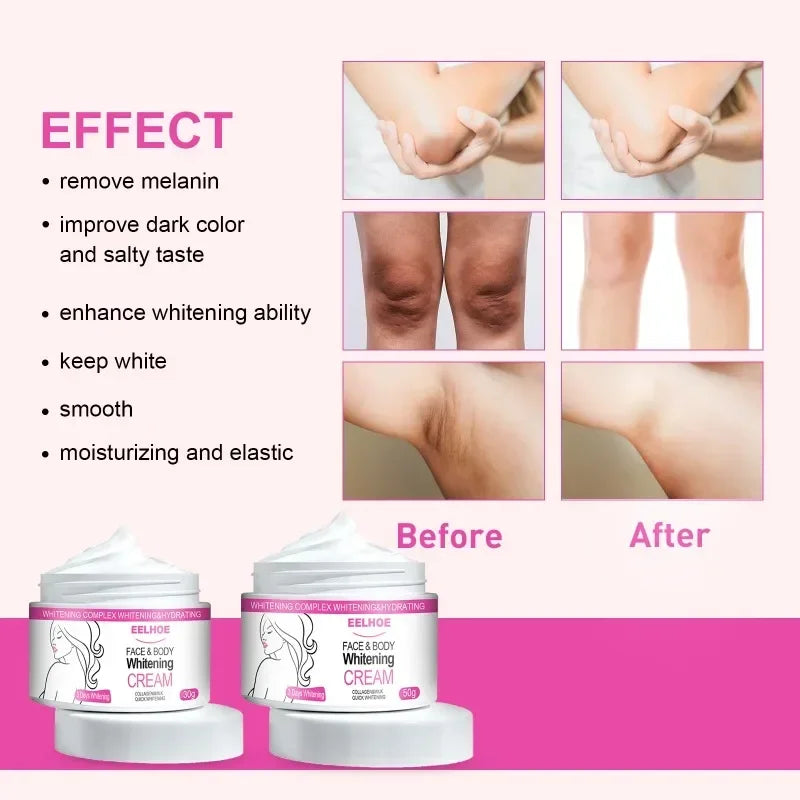 Face Body Brightening Cream Thigh Underarm Inner Melanin Lightening Lotion Improve Dull Brighten Gentle Nourishing Skin Care