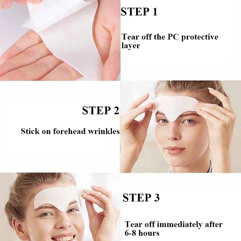 5PCS Anti Wrinkle Aging Face Sticker Eye Mask Forehead Neck Anti-wrinkle Patches