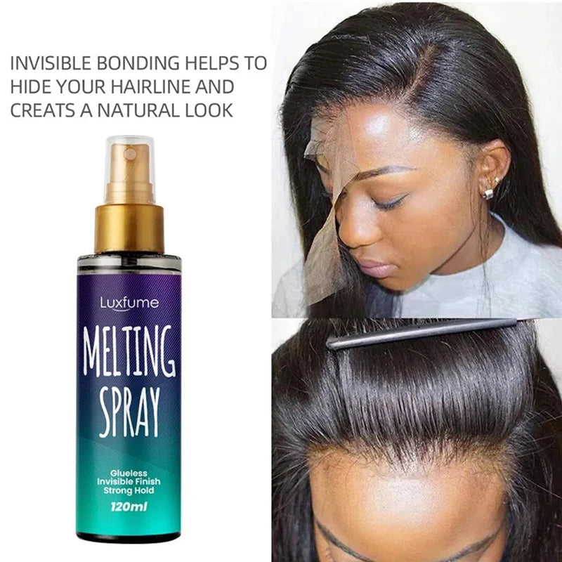 Melting Spray For Lace Wigs Quick Drying Long Lasting Invisible Lace Natural Melting And Holding Mousse For lace Wig Spray New