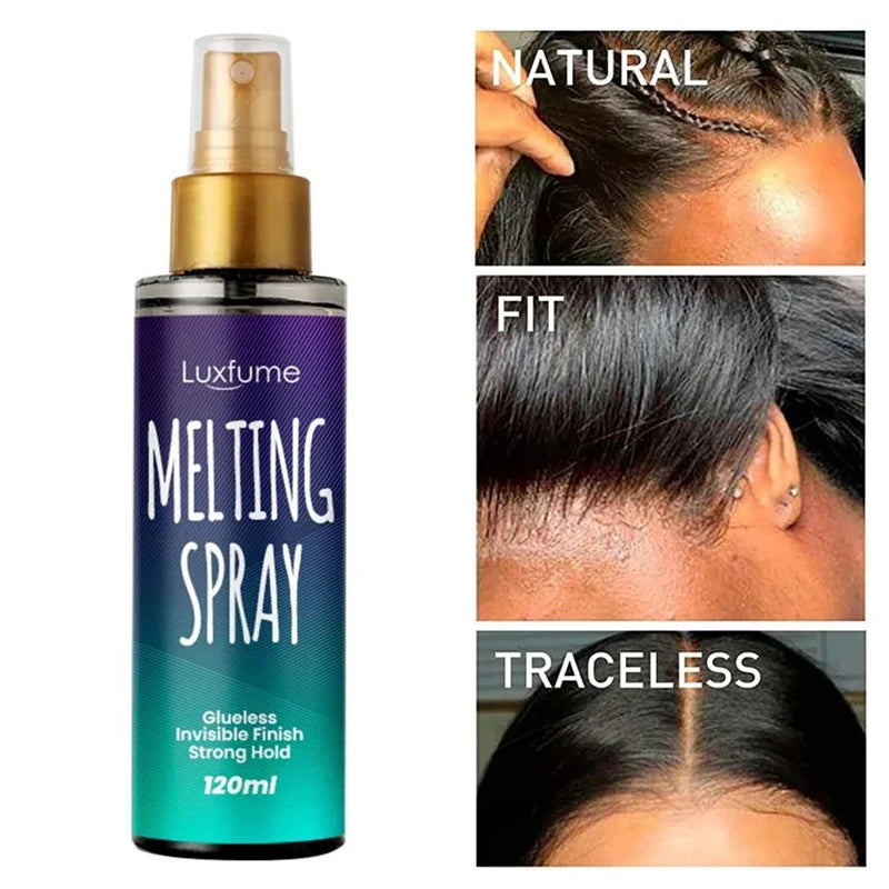 Melting Spray For Lace Wigs Quick Drying Long Lasting Invisible Lace Natural Melting And Holding Mousse For lace Wig Spray New