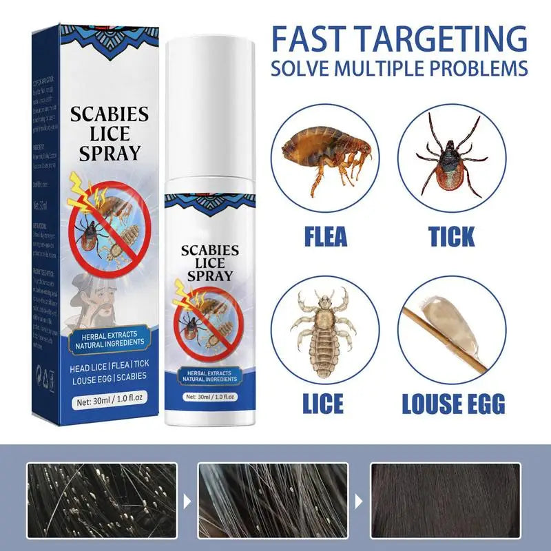 30ml Lice Removal Spray Rid Lice Spray Lice Scaring Spray Hair Repel Lice Daily Lice Prevention Conditioning Spray for Kids