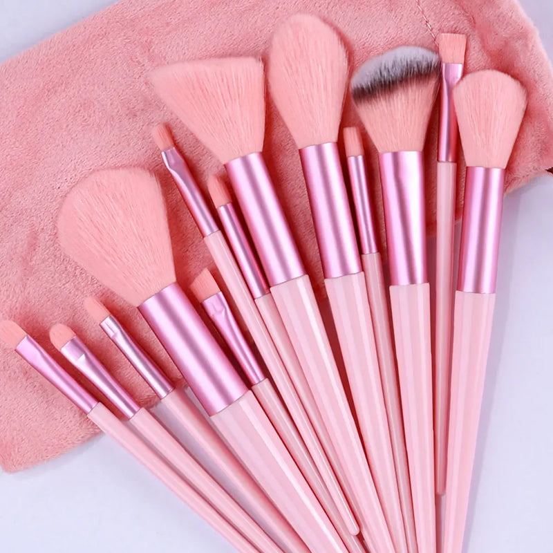 8/13pcs Makeup brushes Set Super soft and fluffy eyeshadow blush nose Shadow Powder Highlighter Brush Women Cosmetic Brush Tools