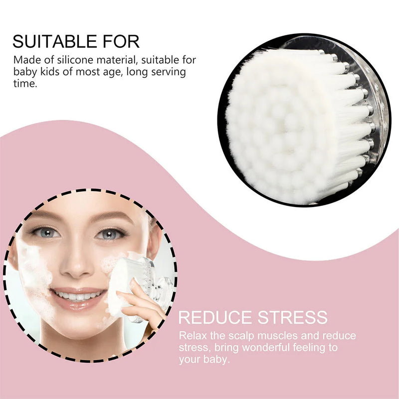 Cleansing Brush Facial Face Scrubber Deep Wash Cleaning Lady Tool Skin Cleanser Quick Dry Handhold