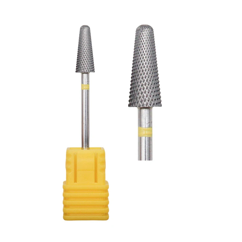 5mm Cone Carbide Nail Drill Bit 3/32" Milling Cutter For Manicure Rotary Burr Nail Bits Electric Drill Accessories Tool