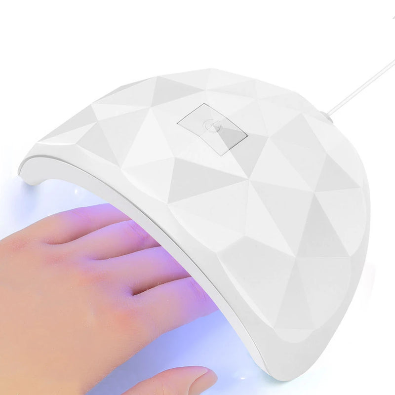 CNHIDS LED Nail Dryer Lamp For Nails 18 UV Lamp Beads Drying All Gel Polish USB Charge Professional Manicure Nail Lamp Equipment