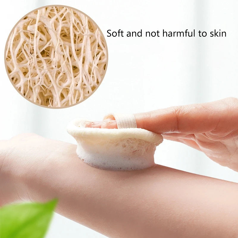 1/10Pcs Natural Loofah Facial Cleaning Towel for Face Body Scrub Skin Exfoliating Sponge Massager Bathing Pad Face Care Tools