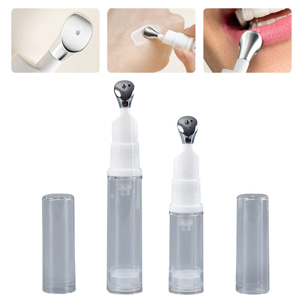 3PCS/1PCS Eye Cream Roller Ball Liquid Refillable Lotion Essential Oil Vacuum Bottle Travel Portable Empty Storage Container 5ml