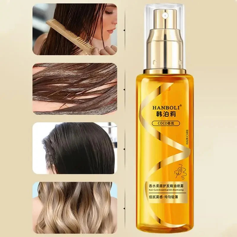 100ml Perfume Hair Care Oil Harmless Spray Hair Oil Curly Hair Oil Sheen Hair For Moisturizing Nourishing Hair Gift For Women