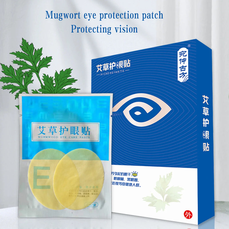 20pcs Eye Moxibustion Eye Patch Cold Compress Relieve Eye Fatigue Dryness Eye Care Herbal Extract Eye Protect Sleeping Eyemask