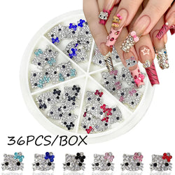 Cartoon Rhinestones Nail Art - Veerbeauty