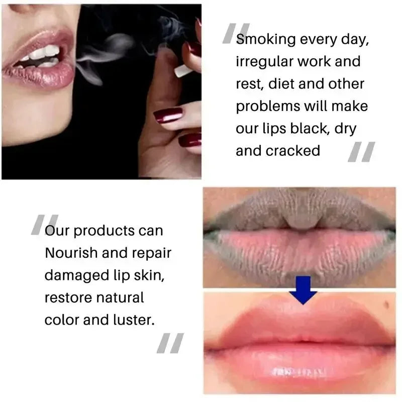 New Lip Balm Remove Dark Lighten Melanin Lip Mask Fade Lip Line Brighten Exfoliating Moisturize Dead Skin Repair Lip Care 2024