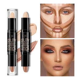 Double-head V Face Stick Highlighter Trimming Stick Shadow Pen High-light Stick Long-lasting Makeup Concealer Contouring Z3T8