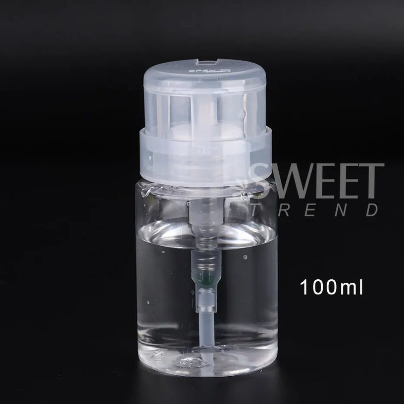 100 ml Nail Storage Refillable Bottles Empty Liquid Press Pump Dispenser Nail Art Polish Remover Cleaner Makeup Manicure Tools