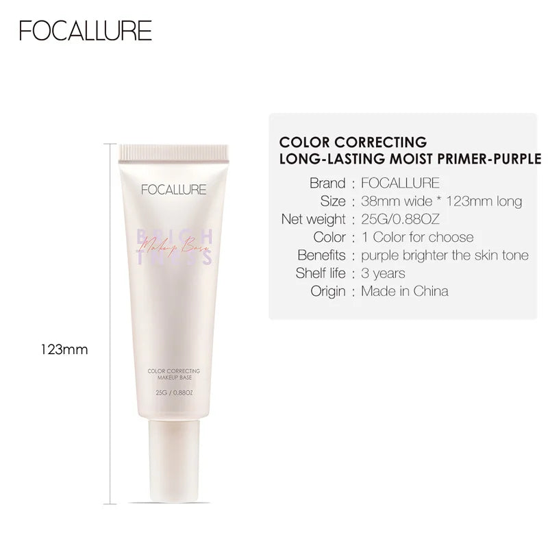 Wholesale FOCALLURE Oil Control Face Primer Gel High Coverage Invisible Pore Blurring Smooth Foundation Base Makeup Cosmetics