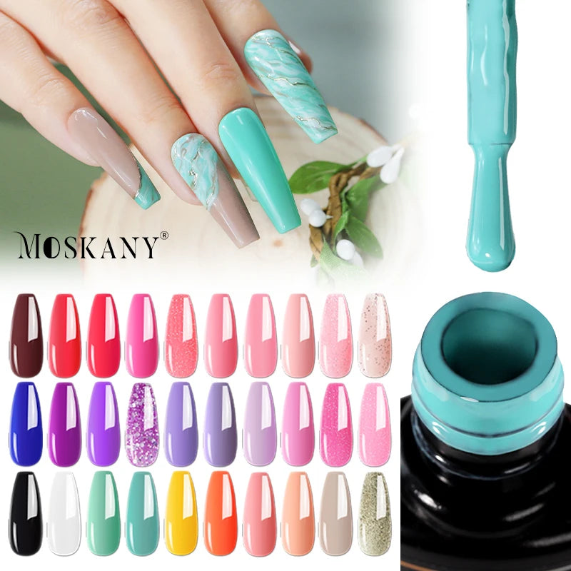 Manicure Set Nail Polish Set For Semi Permanent Polish Nail Art With MIni LED Lamp And Magic Mirror Powder Tools Kit