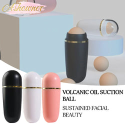 Face Oil Absorbing Roller Natural Volcanic Stone Massage Body Stick Makeup Face Skin Care Tool Facial Pores Cleaning Oil Roller