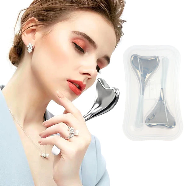 1PC/2Pcs Stainless Steel Ice Globes Facial Skin Care Freeze Tools Face Beauty Cryo Roller Massage Spa Ball Cryo Sticks