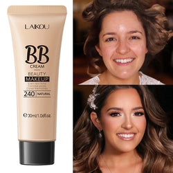 BB Cream Full Cover Face Base Liquid Foundation Makeup Waterproof Lasting Face Concealer Whitening Cream Korean Makeup Cosmetic