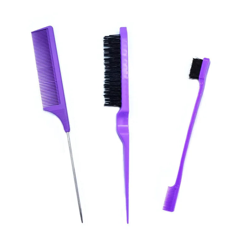 3pcs/lot Double Sided Edge Control Hair Comb Hair Styling Hair Brush Accessories New Brush Comb Styling Partition Comb