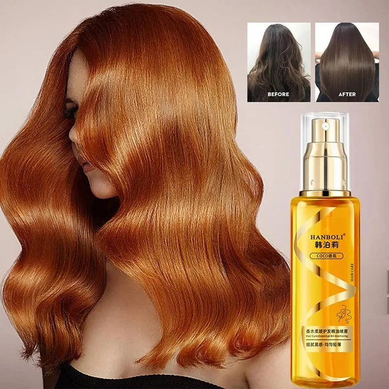 100ml Perfume Hair Care Oil Harmless Spray Hair Oil Curly Hair Oil Sheen Hair For Moisturizing Nourishing Hair Gift For Women