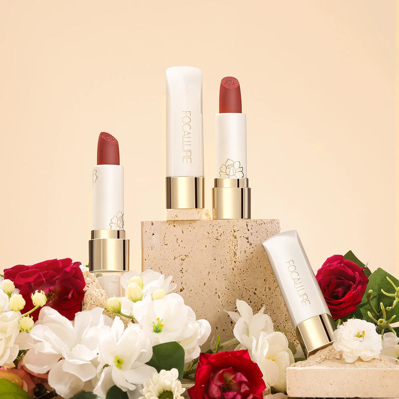 Wholesale FOCALLURE Natural Matte Lipstick Waterproof Smooth Moisturizing Lip Balm Lightweight Lip Glaze Makeup Cosmetics