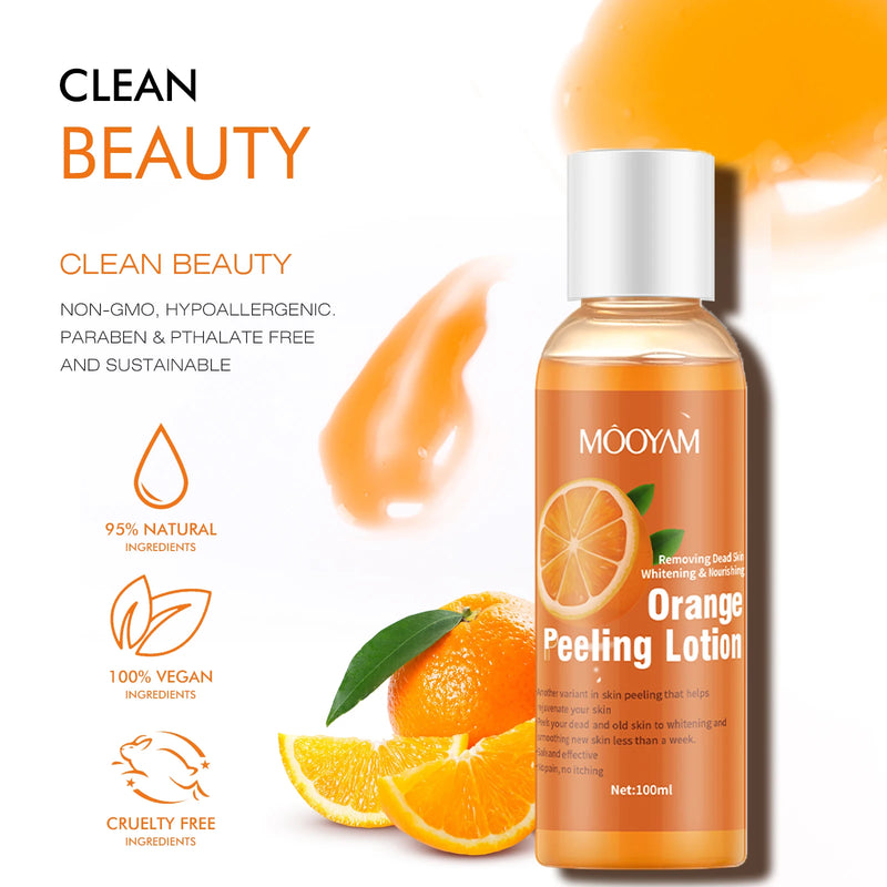 Exfoliator Body Orange Peeling Lotion Instant Exfoliation Dead skin removal Orange Peeling Gel Skin Care And Beauty Health