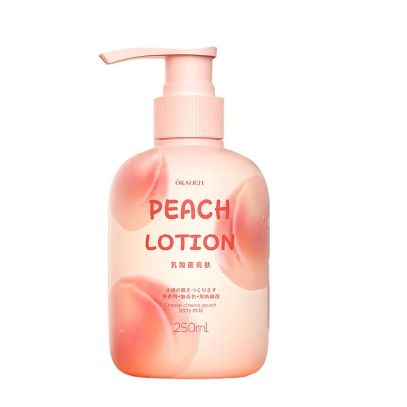 250ml  Citrus & Zhizhi Peach Watery Lactobacillus Softening and Moisturizing Skin Brightening Body Lotion skin care products