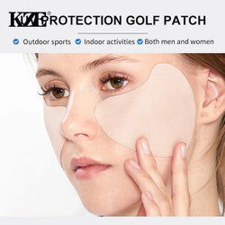 1/5pairs UV Face Patch Golf Sun Protection for Outdoor Activities Stickers Sunblock Gel Patches Moisturing Gel Eye Mask