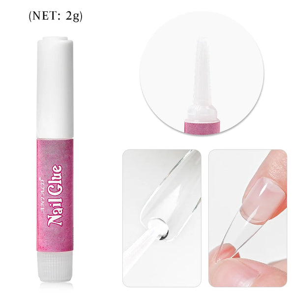 1/3PCS Fast Dry Nail Glue For 3D Rhinestone Decorations False Nail Tips Adhesive Acrylic Nails Art For Manicure Extension Tools