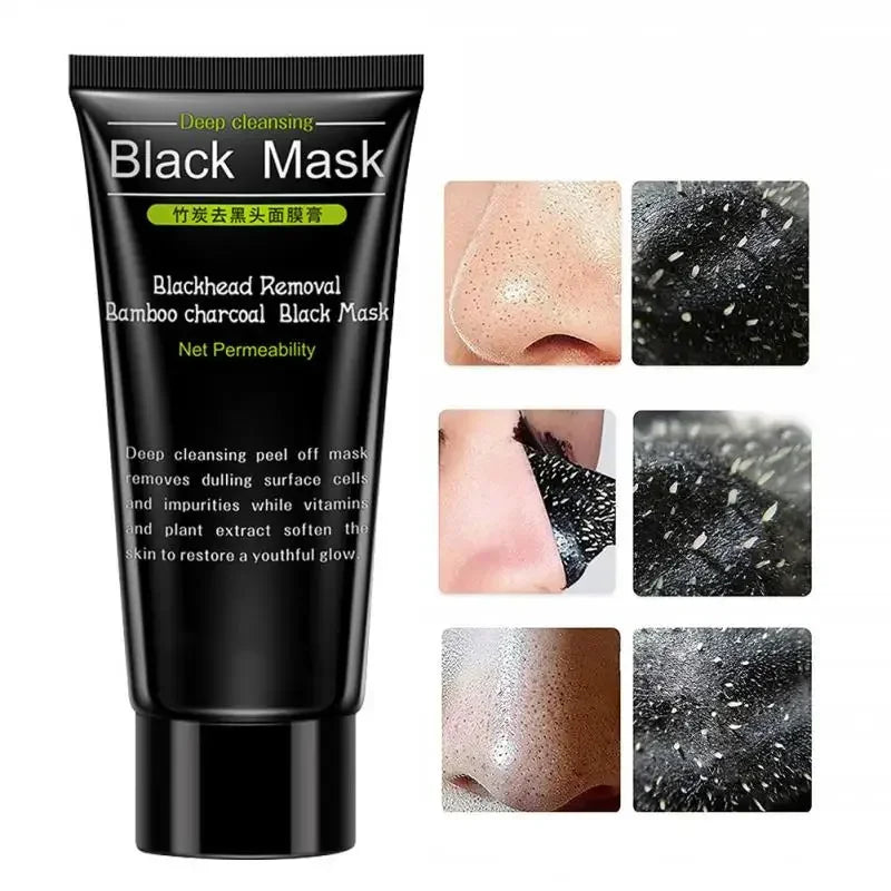 BIOAQUA Blackhead Remover Tearing Mask Deep Cleaning Skin Care Peel Off Masks Oil Control Deep Purifying Charcoal Black Mud Mask