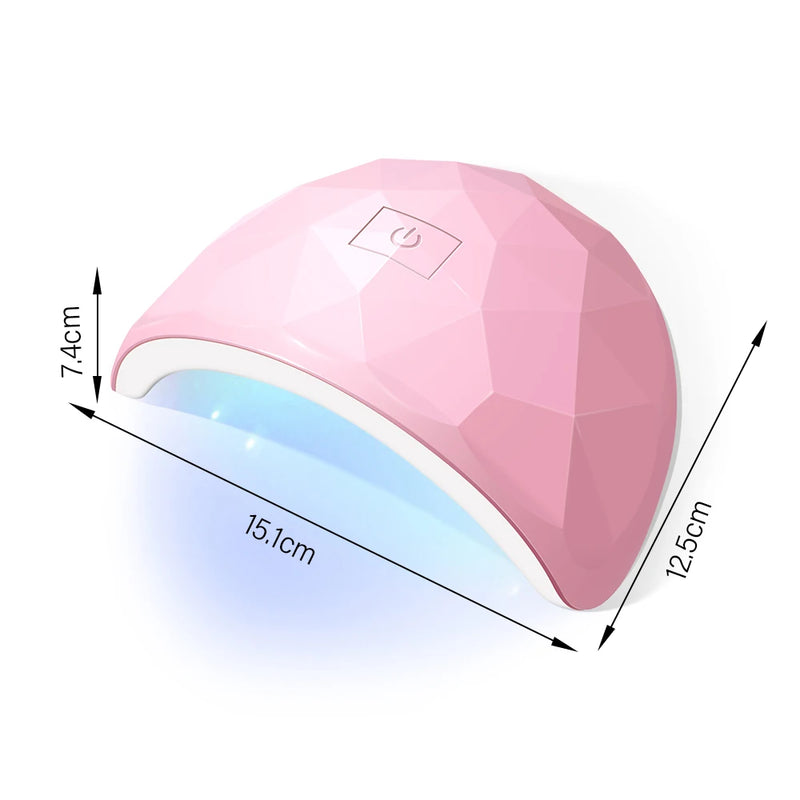 CNHIDS LED Nail Dryer Lamp For Nails 18 UV Lamp Beads Drying All Gel Polish USB Charge Professional Manicure Nail Lamp Equipment