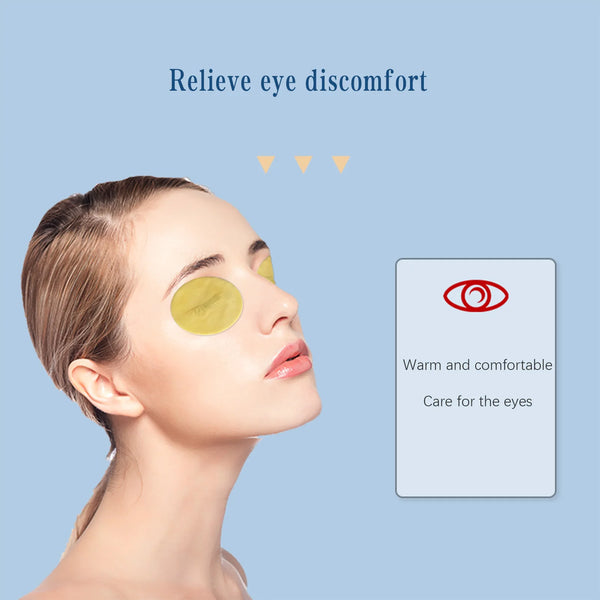 20pcs Eye Moxibustion Eye Patch Cold Compress Relieve Eye Fatigue Dryness Eye Care Herbal Extract Eye Protect Sleeping Eyemask