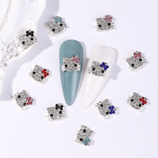 Cartoon Rhinestones Nail Art - Veerbeauty