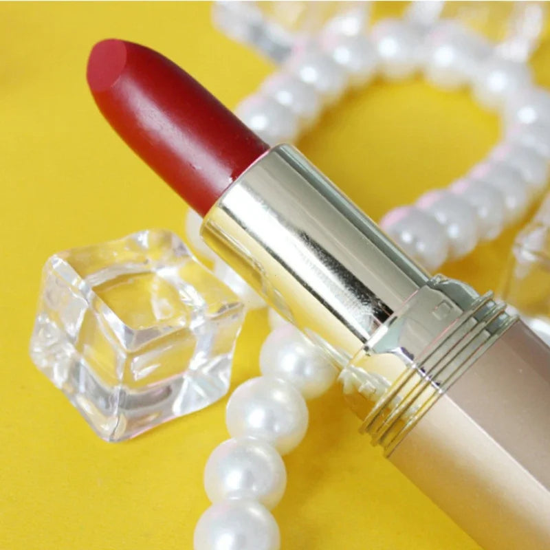 Pink Lipstick Waterproof Long Lasting Red Lipsticks Resistant Rose Lip Stick Velvet Lipstic Cosmetic Girl Women Makeup