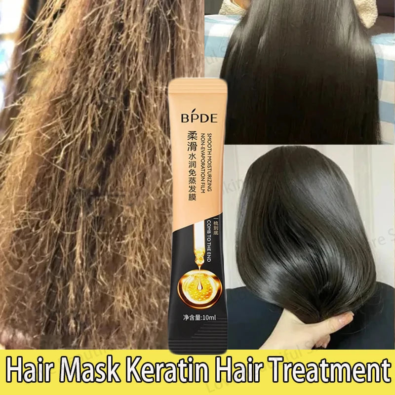 Magical Keratin Hair Mask 5 Seconds Fast Repairing Damaged Hairs Soft Smooth Reduce Split Ends Permanent Straightening Hair Care