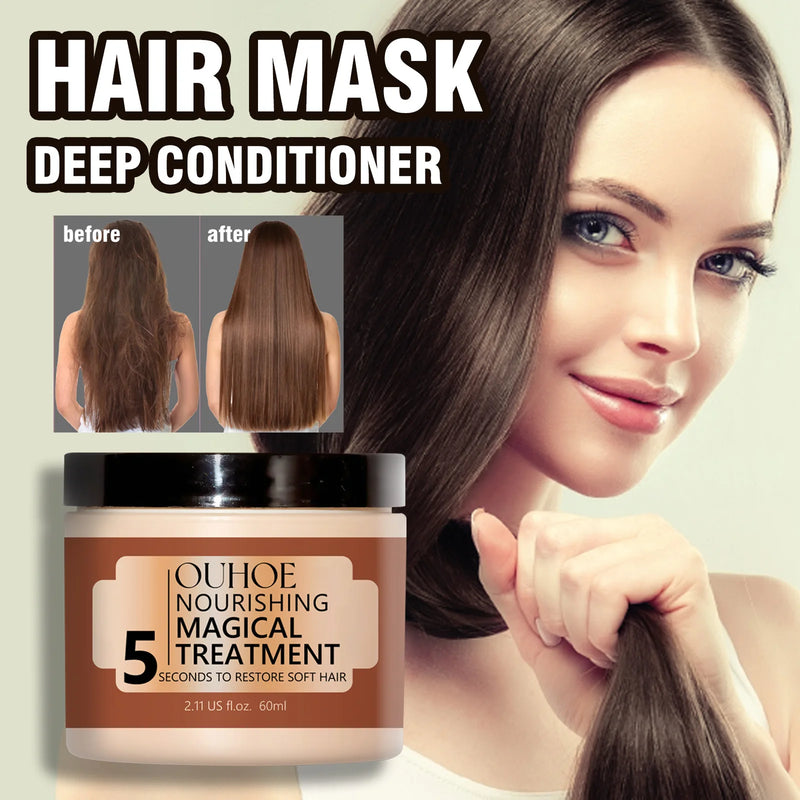 Magical Hair Mask 5 Seconds Repair Oil Hair Care Cream Repair Dry Frizz Damage Keratin Treatment Masks Soft Shiny For Hair