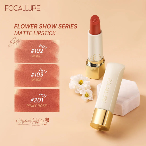 FOCALLURE 16 Shades Matte Lipstick Natural Super Soft Lip Sticks Waterproof Lip Glaze Balm Beauty High Pigment Cosmetics Makeup