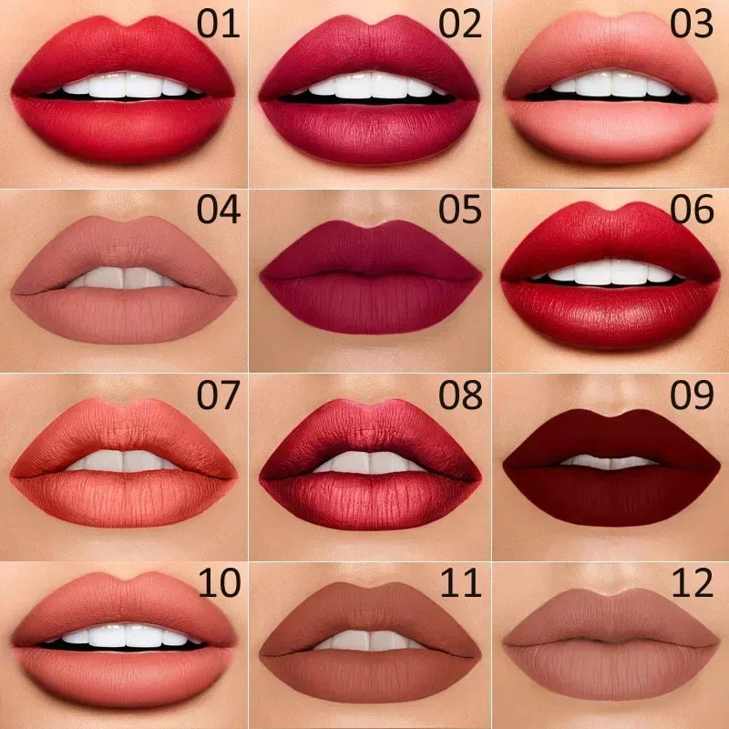 Double Ended Matte Lipstick Women Lip Liner 2 in 1 Makeup Matte Lipstick Durable Waterproof Nude Red Lipstick Lips Cosmetics New