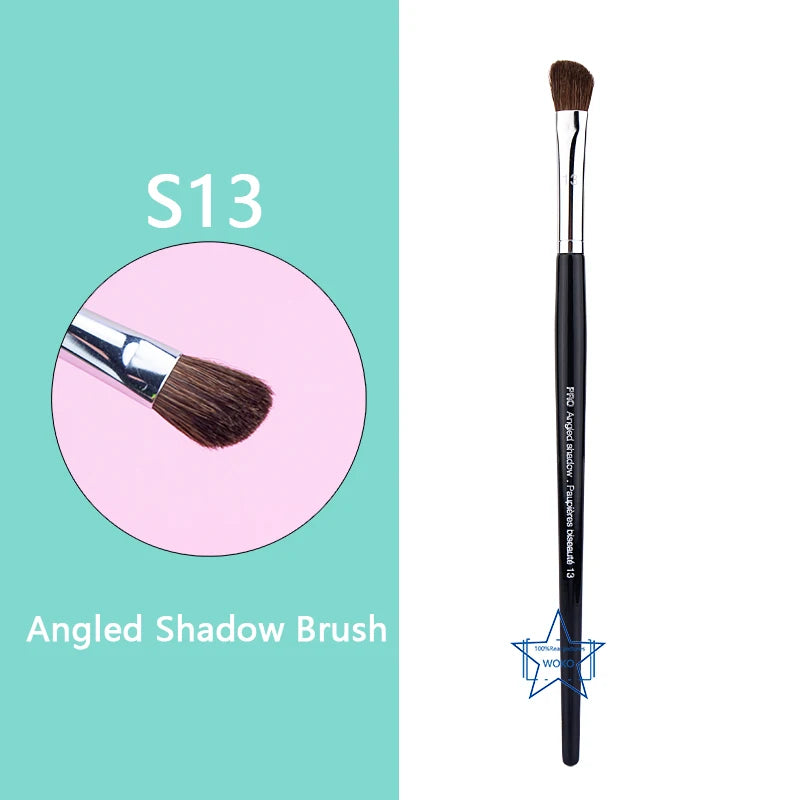 PRO  Precision Crease Brush Eyehadow Blending Brush Small Crease Makeup Brushes Horse Hair Tapered Crease Makeup Tool